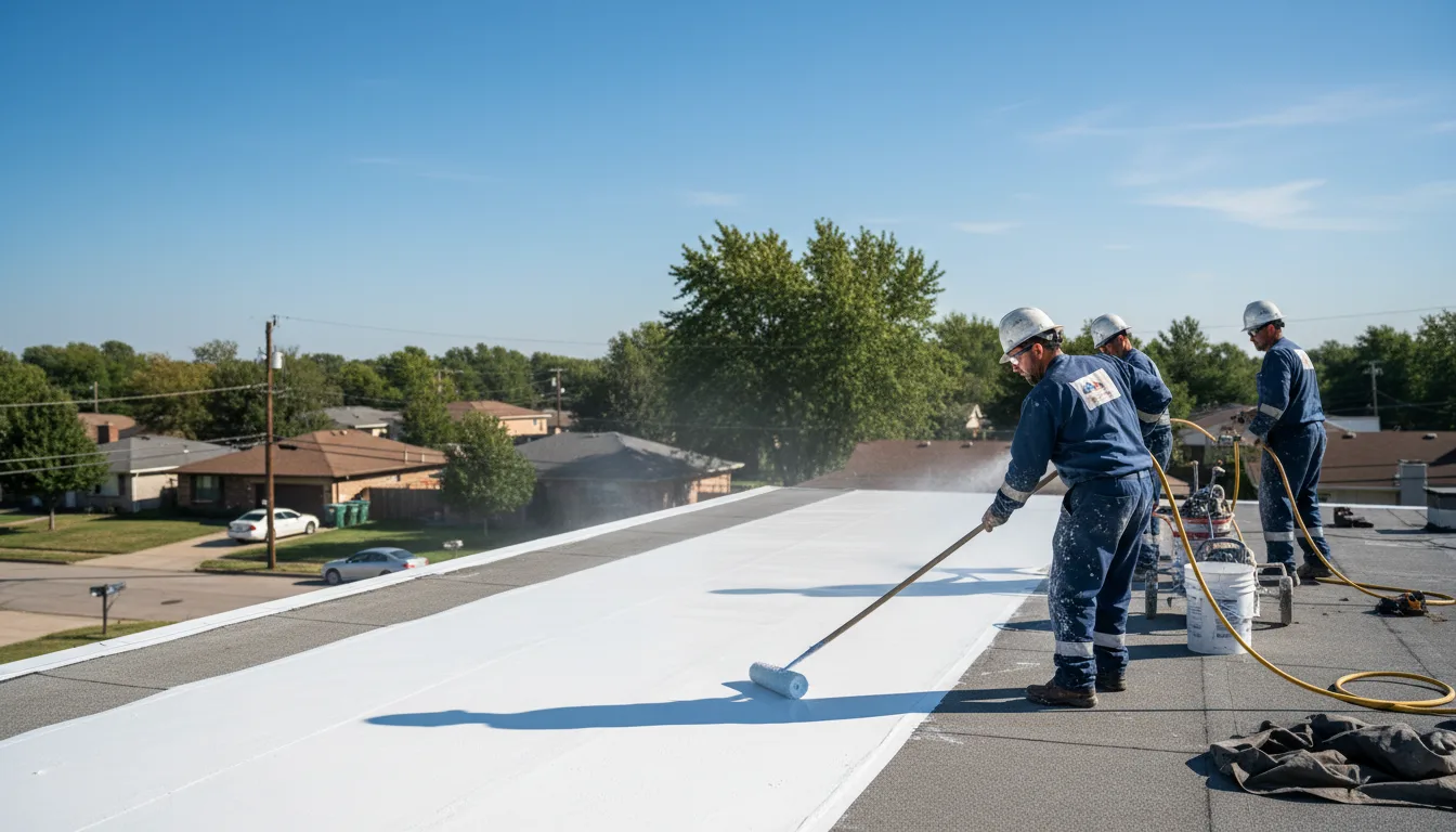 Commercial roof coating in Vienna, MD near me